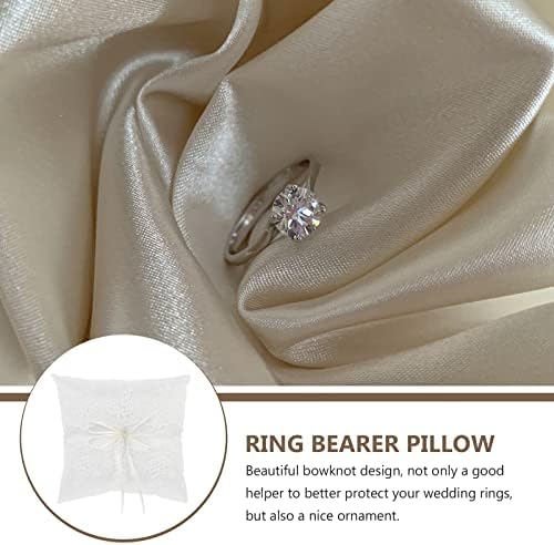Tendycoco 1 PC travesseiro de anel de anel romântico Cushion Party Festas de casamento Design Ring titular