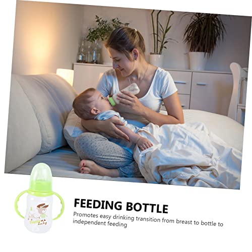 Toyvian 1pc Anti-Fall PP Garrafa de alimentação de leite bebê garrafas de plástico Bottles Milk Contêiner de leite largo Baby Bunery