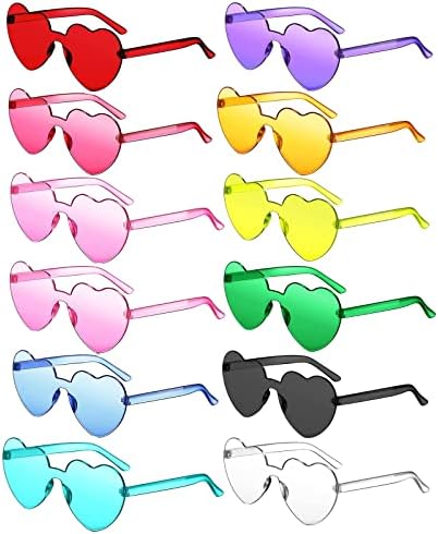 Óculos de sol do coração lefimot para mulheres óculos de sol em forma de coração a granel óculos de coração colorido