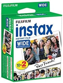 Fujifilm Instax Wide Film para Fuji Instant Film Camera, 5 pacote de pacote de filmes instax de 5 pacote