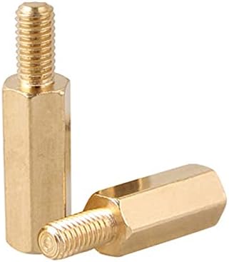10pcs M2 Allen Hexagonal Groove Brass Copper Column Isolation Isolation Isolamento de passagem única chassi da placa-mãe Bolt 21mm-30mm l)