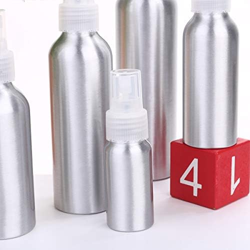 Doitool 5pcs Alumínio de alumínio Bolas de garrafa de garrafa de garrafa de garrafa de viagem garrafa de alumínio Recarregável 30ml