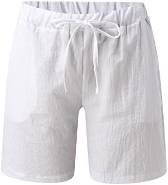 Xiloccer calçada calça de moletom shorts shorts cintura elástica cintura e shorts sólidos shorts lençóis algodão casual de verão alto