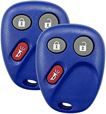 BestKeys 3 Buttons Chave do carro FOB Controlless Control Remote para 2002 - 2007 Trailblazer Envoy 2004 - 2007 Buick Rainier Myt3x6898b Blue