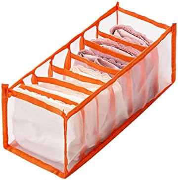 Caixa de armazenamento de roupas íntimas com compartimentos meias cuecas de sutiãs gavetas organizadoras Bolsa de armazenamento de linho