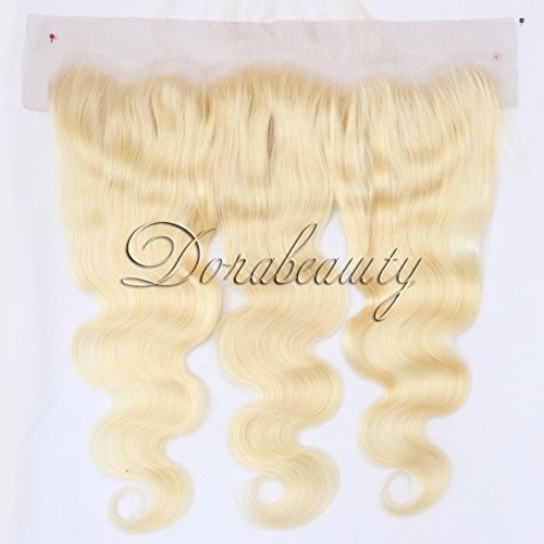 Pacotes de cabelo loiros dorabeuuty com cabelo de cabelo pré -arrancado de 13 × 4 penteado com cabelos de bebê de cabelo