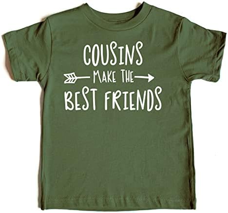 Cousins ​​fazem a camiseta do melhor amigo para meninas de bebê e garotas divertidas