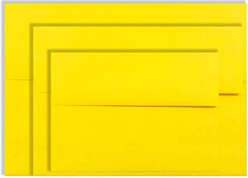 Sun Bright Yellow 100 envelopes A6 em caixa para UP 4-1/2 x 6-1/4 Convites Weddings Anúncio de chuveiros da Galeria