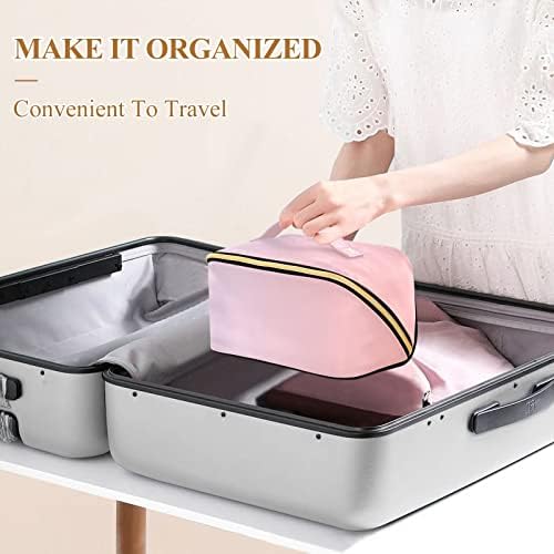 Bolsa de cosméticos para mulheres de viagem para mulheres de viagem com manuseio portátil de manuseio portátil Acessórios de bolsas