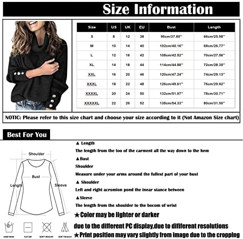 Botão do suéter de gola alta feminina Up Slata Longa Camisa de malha de malha sólida Roupas de inverno para 2022