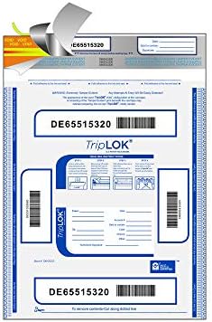 Sacos de depósito evidentes com violência triplok, manuseio e valor da moeda, umidade, calor, detecção de frio, bolso reclosável