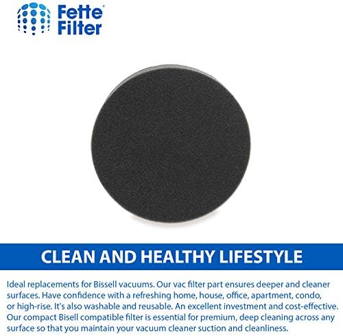 Filtro Fette-Filtro de vácuo Compatível com Bissell 1608225, filtro pré-motor para Powerforce, Powerglide, Powerclean e Vacuums
