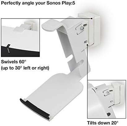 Flexson Wall Mount for Sonos Play: 5 - White