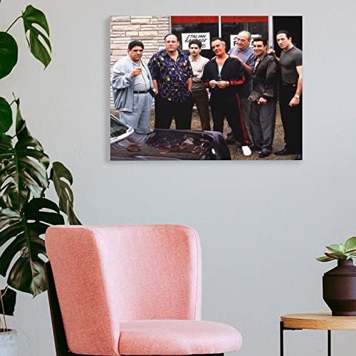Cartazes de filme The Sopranos TV Series Posters de arte de parede de arte decoração de parede decoração de casa decoração de decoração estética estética 12x16inch estilo de quadro