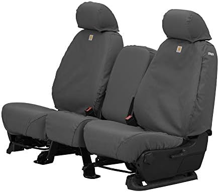 Covercraft Carhartt Seatsaver Capas de assento personalizado | Sc3443cagy | 1ª Linha 40/20/40 Banco de banco | Compatível com modelos