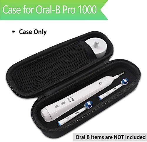 Bolsa de transporte de viagem dura para escova de dentes oral B, encaixa-se para oral-b pro 1000, 2000, 3000, 3500, 1500 escova