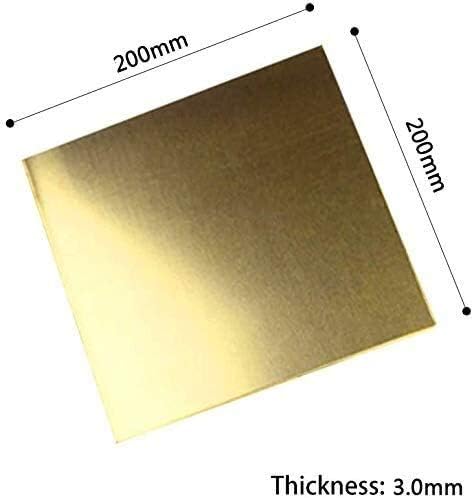 Nianxinn Pura de cobre de cobre Placa de alumínio de metal de folha de metal, folha de cobre de espessura de 3 mm de 3 mm