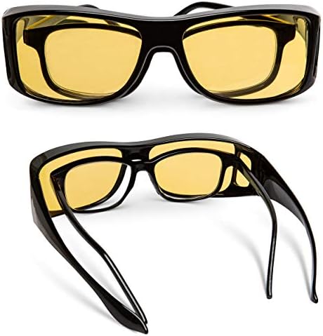 Truenark Daylights Amber Fagover Blue Light Blocking Glasses para reduzir a tensão ocular e o brilho UV - para homens
