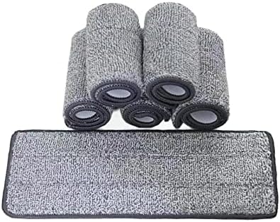 WhyGGE 5 pacotes de almofadas de esfregar de microfibra são laváveis, reutilizáveis ​​para limpeza de piso molhado ou seco e esfregar a casa de lavagem plana de fibra plana de fibra de pano de microfibra Microfiber PACT5