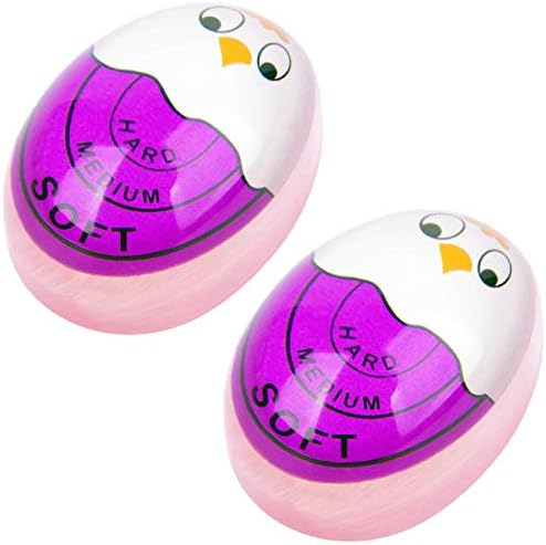 O ovo sensível ao timer duro e macio e macio que muda o indicador diz quando os ovos estão prontos