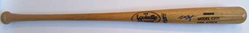 Joey Bart Autographed Game usou Louisville Slugger Bat com prova, foto de Joey assinando para nós, PSA/DNA Authenticed, 2018 MLB
