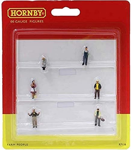 Hornby Oo Gauge Farm People 1:76 Figuras em miniatura em escala para layouts de trem do modelo R7118