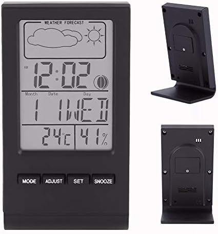 Renslat Termômetro digital Digital LCD Higrômetro Termômetro interno Temperatura do medidor de umidade do meteor
