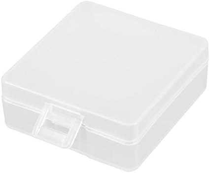 Caixa de armazenamento portátil uxcell para alimentação de proteção contra -protetor transparente para 9V