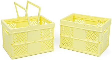 Crados pastel de 5 pacotes para organizadores de mesa, mini cestas de plástico para organização de escritório, cestas