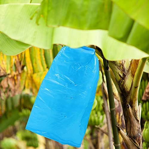 Bolsas de produção reutilizáveis ​​com raiva 5pcs Bolsa de frutas Sacos de árvore de frutas Banana Bolsa à prova de chuva Banana Saco de amadurecimento Sacos de frutas do sol para proteger frutas e vegetais de armazenamento azul