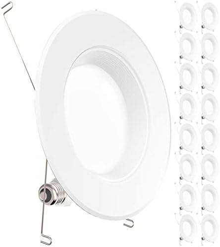 LED LED Iluminação embutida de 4 polegadas, 16 pacote selecionável 2700K/3000K/3500K/4000K/5000K 50.000 HORAS Lifetime, Luz Dimmable