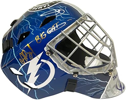 Andrei vasilevskiy autografado assinado assinado máscara de tamanho completo NHL Tampa Bay Lightning JSA