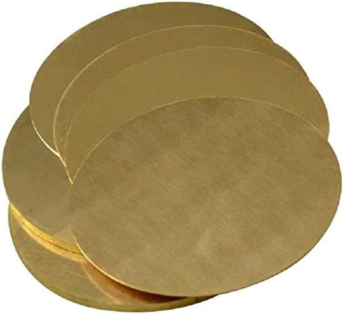 Folha de cobre de alumínio de cobre de metal xunkuaenxuan redonda redonda de 1mm* 150mm de folha de metal de cobre, para decoração de corte e gravação placa de latão diy