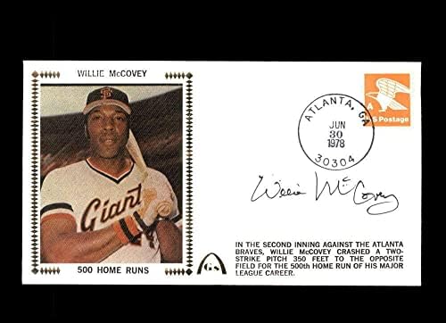 Willie McCovey PSA DNA COA assinou 1978 FDC Cache Autograph - MLB Cut Signature