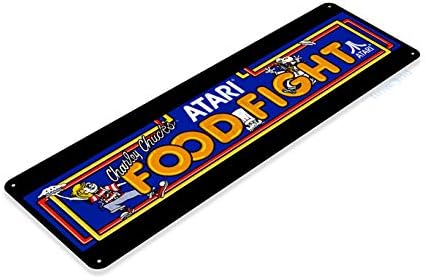 Tinworld Food Fight Arcade Marquee Sign C911