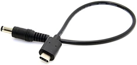 CY USB 3.1 Tipo C USB-C para DC 5.5 2,5mm Cabo de carga de extensão do plugue de potência de 2,5 mm para novo Mac 20cm