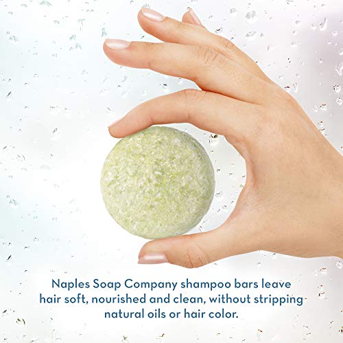 Naples Soap Company Solid Shampoo Bar-Livre de parabenos, álcool, pthalatos-Cabé-de-cabra feita à mão, pH equilibrada, ecológica