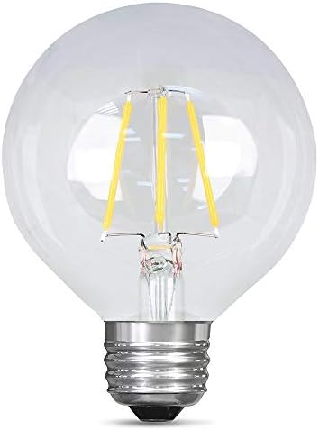 Feit Electric BPG2525/827/LED 180 lúmen 2700k Lâmpada LED diminuída, acabamento claro, vida útil média de 15000 horas/13,7