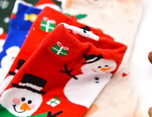 Meias de férias de Natal, novidades de Natal, meias de Natal, imprimem engraçadas coloridas festivas, festas de Natal, presentes para mulheres