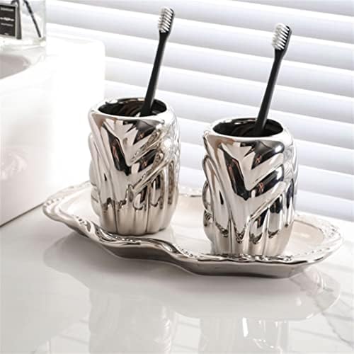Houkai Cupo de dente copo de enxagueira na boca do conjunto de casais de casal escovando xícara de lavagem de cerâmica