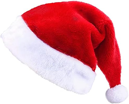 Big, Kit de adereços de estande fotográfica de Natal - pacote de 42 | Capéu de Papai Noel para os favores da festa de Natal | Cabine de fotos de férias para decorações de festa de Natal | Hats de Papai Noel vermelho para crianças | Chapéu de cabeça de Natal