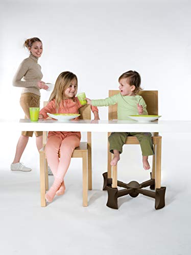 Casado Kaboost para mesa de jantar, chocolate - vai embaixo da cadeira - Booster portátil para crianças pequenas e adultos