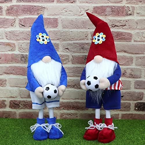 MlzqQart Sport Sport Gnomos Americanos de futebol gnome Plush sueco tomte gonk escandinavo nisse decoração de bandeja