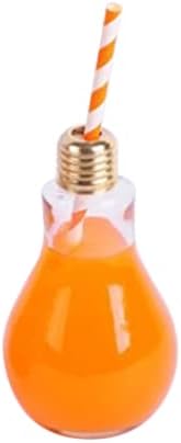 PretyZoom Sippy Copo Garrafas em forma de lâmpada com bebida de bebida para bebida de bebida de bebida jarro de garrafa de jarro de bebidas
