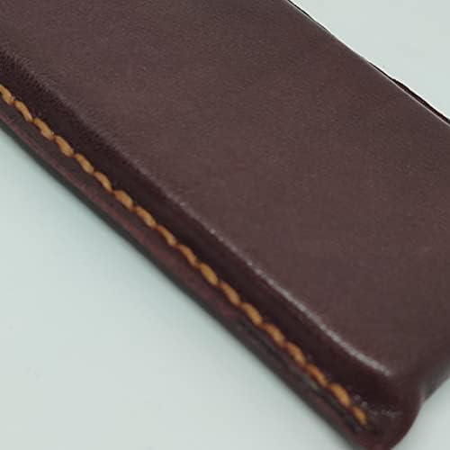 Caixa de bolsa de coldre de couro colderical para Blu C6 2019, capa de telefone de couro genuíno artesanal, capa de bolsa de couro feita personalizada, coldre de couro macio vertical, estojo de ajuste confortável marrom