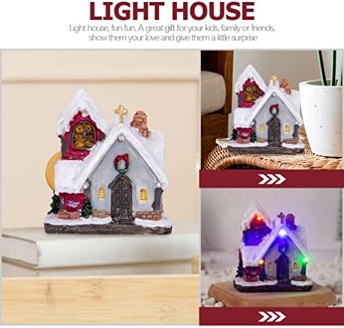 Decoração de lanterna de lanterna de gadpiparty casas de neve de natal casas de férias de férias de férias de férias