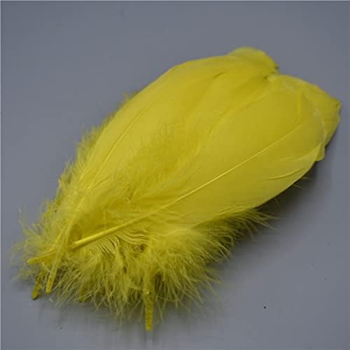 Pumcraft Jóias Diy Genuine Nature Black Goose Feathers for Craft Diy Jóias Plumes 5-7inch/13-18cm Acessórios para festas de