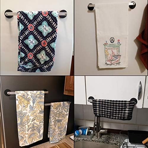 Yyst Magnetic Towel Bar Toarder Towel Rack Rack Hanger para geladeira para geladeira, pia da cozinha -Nenhuma toalha
