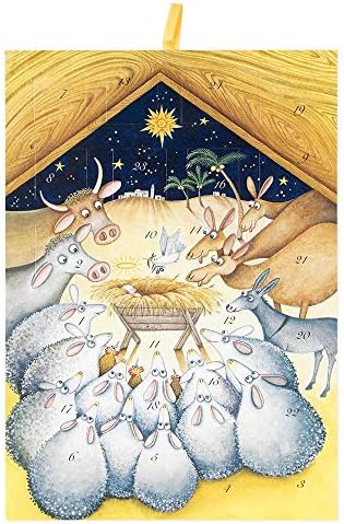 Caspari Nativity With Animals Advent Calendar - 1 cada