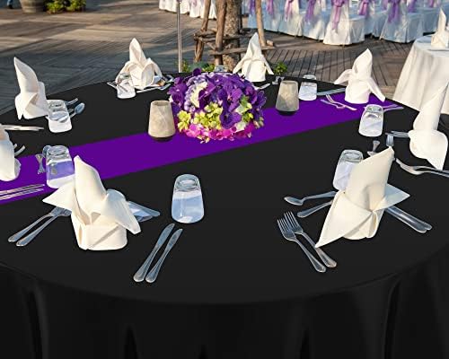 Toalha de mesa redonda de toalhas de mesa redonda toalha de mesa de plástico de 84 polegadas e toalhas de mesa de mesa